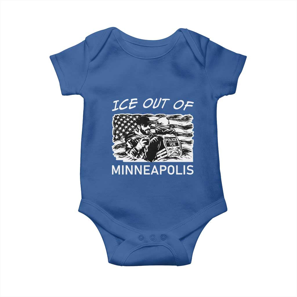 Ice Out Of Minneapolis Baby Onesie Minnesota Protest Support Gift