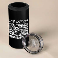 Ice Out Of Minneapolis 4 in 1 Can Cooler Tumbler Minnesota Protest Support Gift