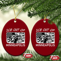 Ice Out Of Minneapolis Ceramic Ornament Minnesota Protest Support Gift