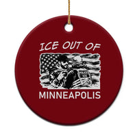 Ice Out Of Minneapolis Ceramic Ornament Minnesota Protest Support Gift