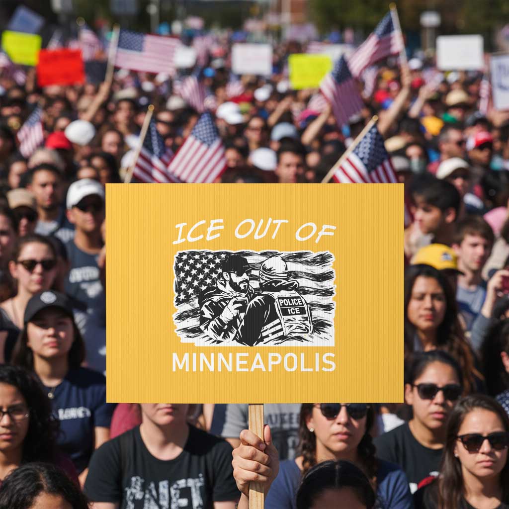 Ice Out Of Minneapolis Protest Sign Minnesota Protest Support Gift