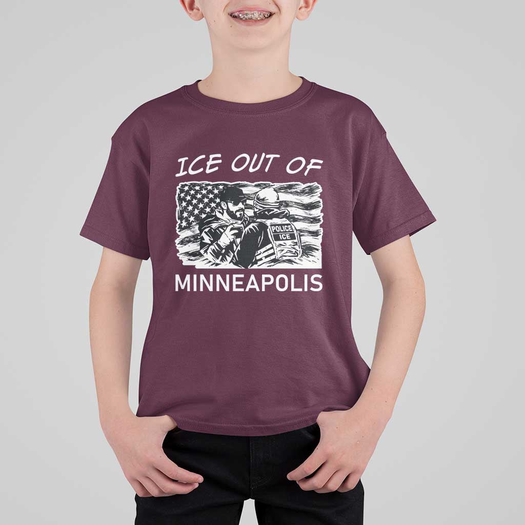 Ice Out Of Minneapolis T Shirt For Kid Minnesota Protest Support Gift