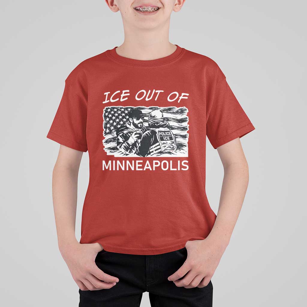 Ice Out Of Minneapolis T Shirt For Kid Minnesota Protest Support Gift