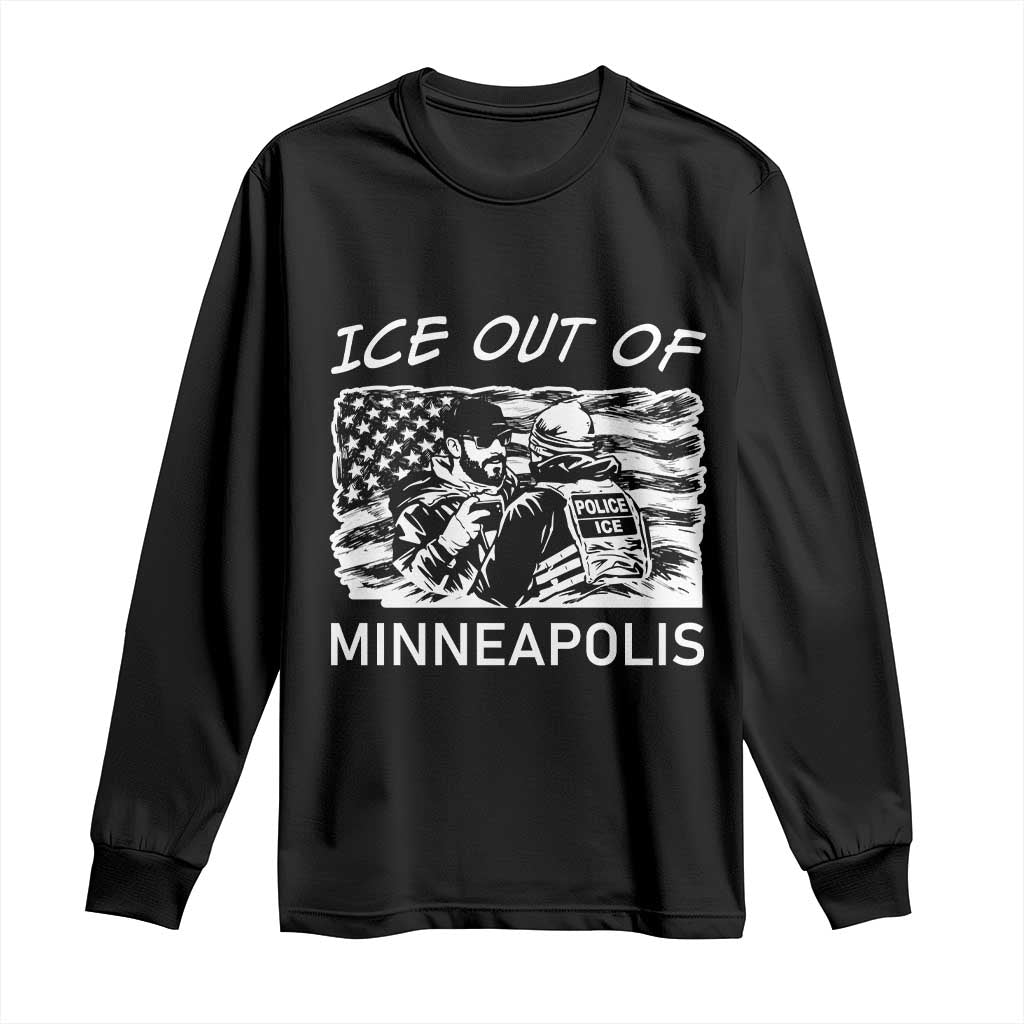 Ice Out Of Minneapolis Long Sleeve Shirt Minnesota Protest Support Gift
