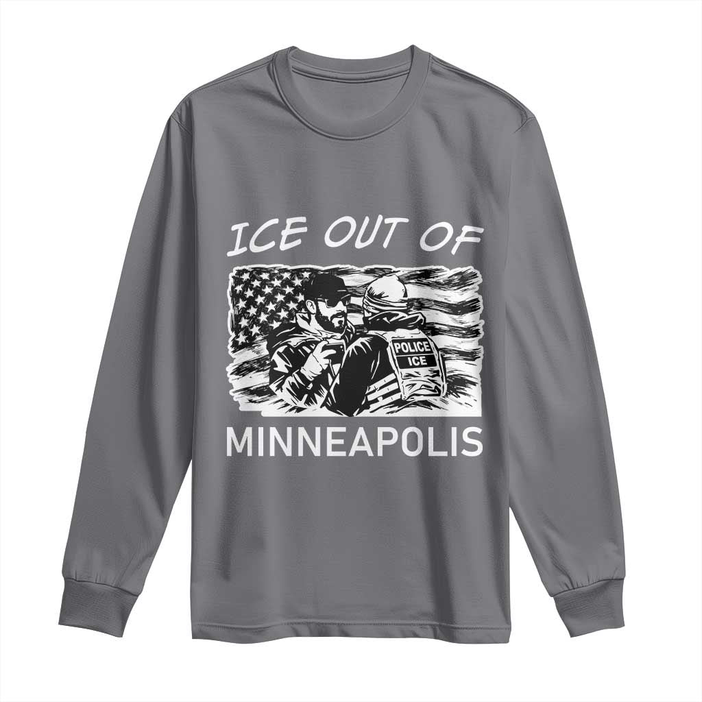 Ice Out Of Minneapolis Long Sleeve Shirt Minnesota Protest Support Gift