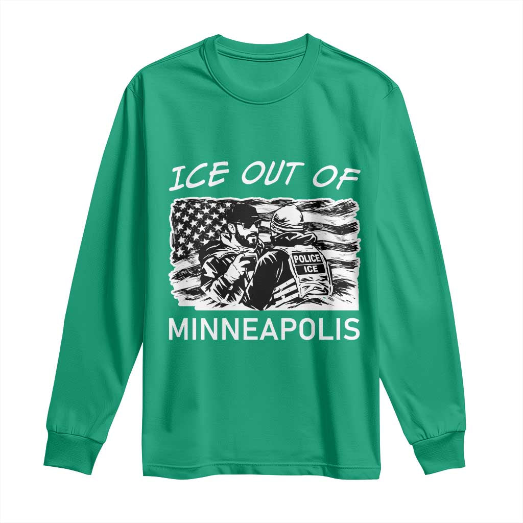 Ice Out Of Minneapolis Long Sleeve Shirt Minnesota Protest Support Gift