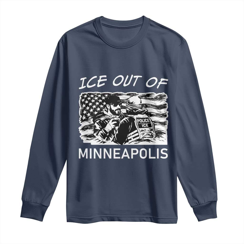 Ice Out Of Minneapolis Long Sleeve Shirt Minnesota Protest Support Gift