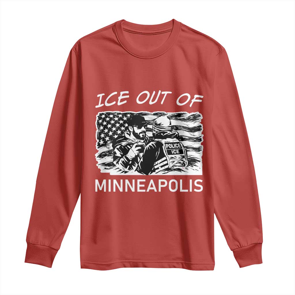 Ice Out Of Minneapolis Long Sleeve Shirt Minnesota Protest Support Gift