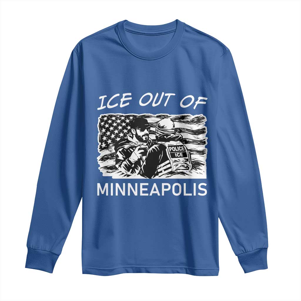 Ice Out Of Minneapolis Long Sleeve Shirt Minnesota Protest Support Gift