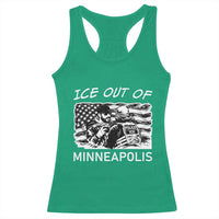 Ice Out Of Minneapolis Racerback Tank Top Minnesota Protest Support Gift