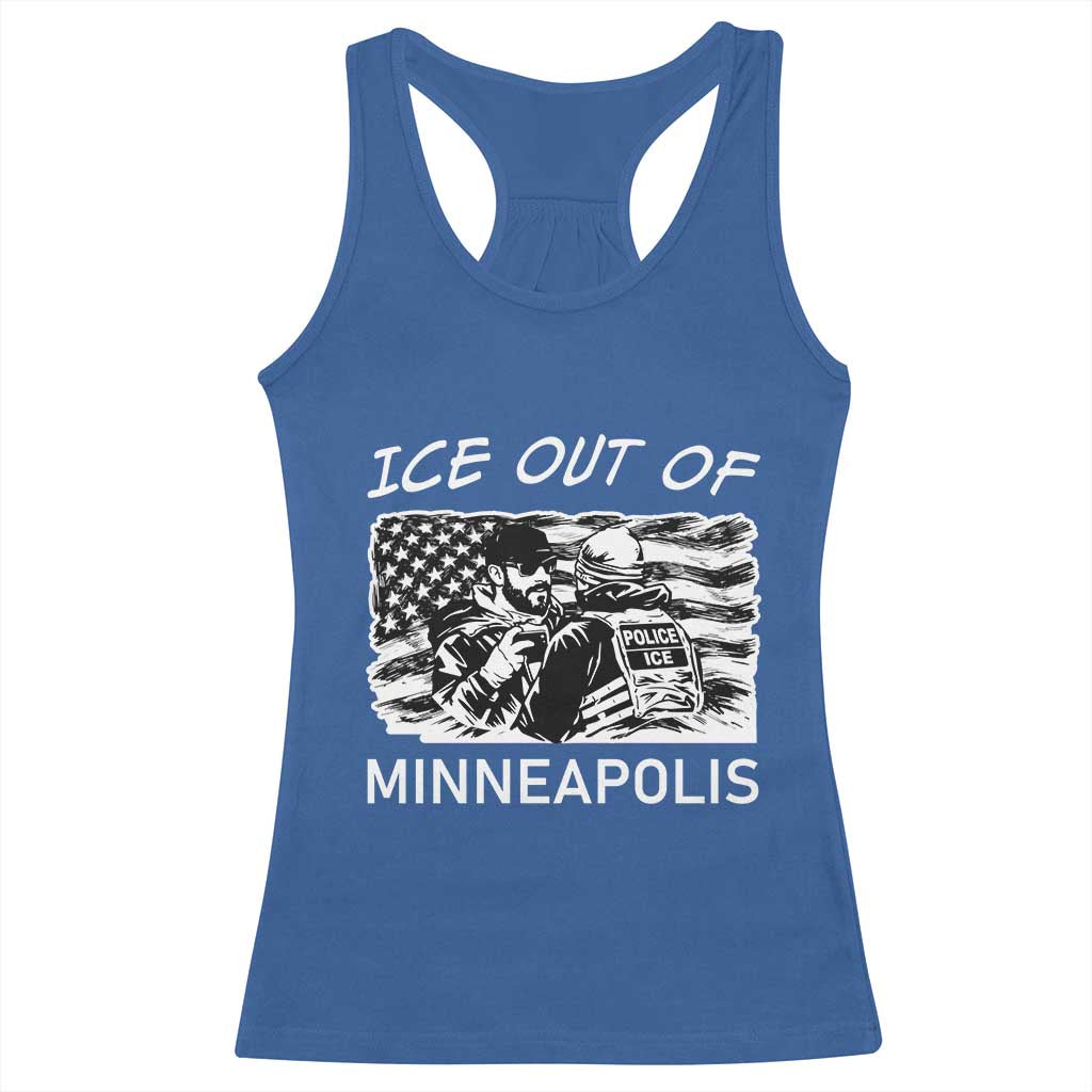 Ice Out Of Minneapolis Racerback Tank Top Minnesota Protest Support Gift