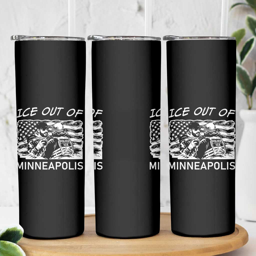 Ice Out Of Minneapolis Skinny Tumbler Minnesota Protest Support Gift