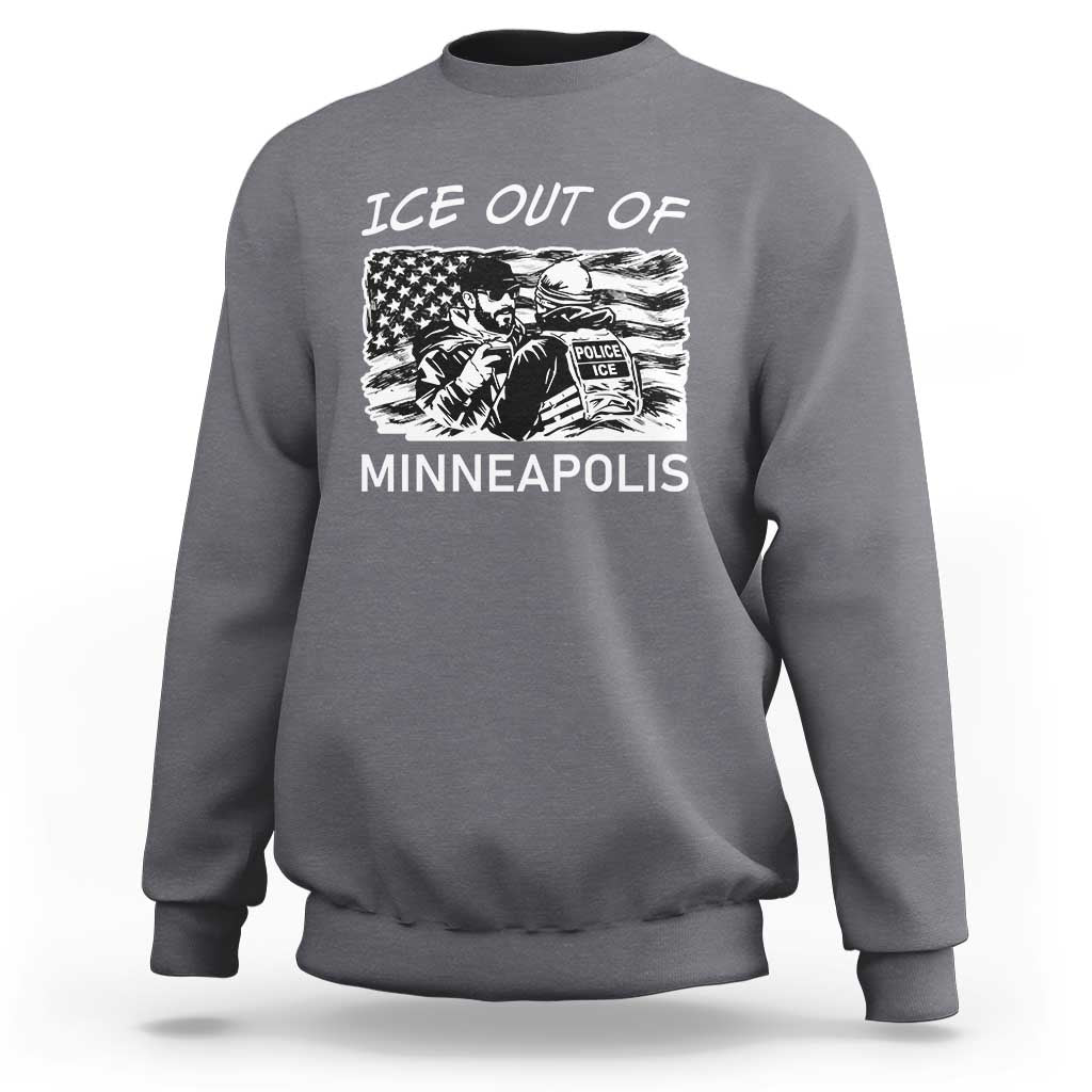 Ice Out Of Minneapolis Sweatshirt Minnesota Protest Support Gift