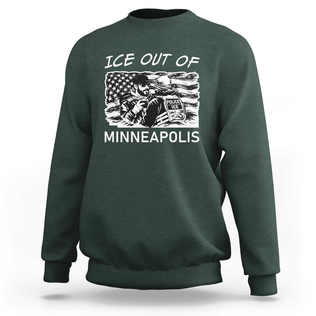 Ice Out Of Minneapolis Sweatshirt Minnesota Protest Support Gift