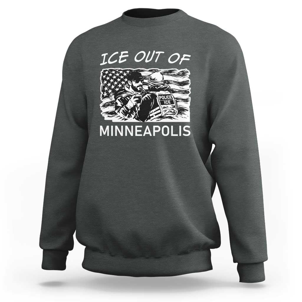 Ice Out Of Minneapolis Sweatshirt Minnesota Protest Support Gift
