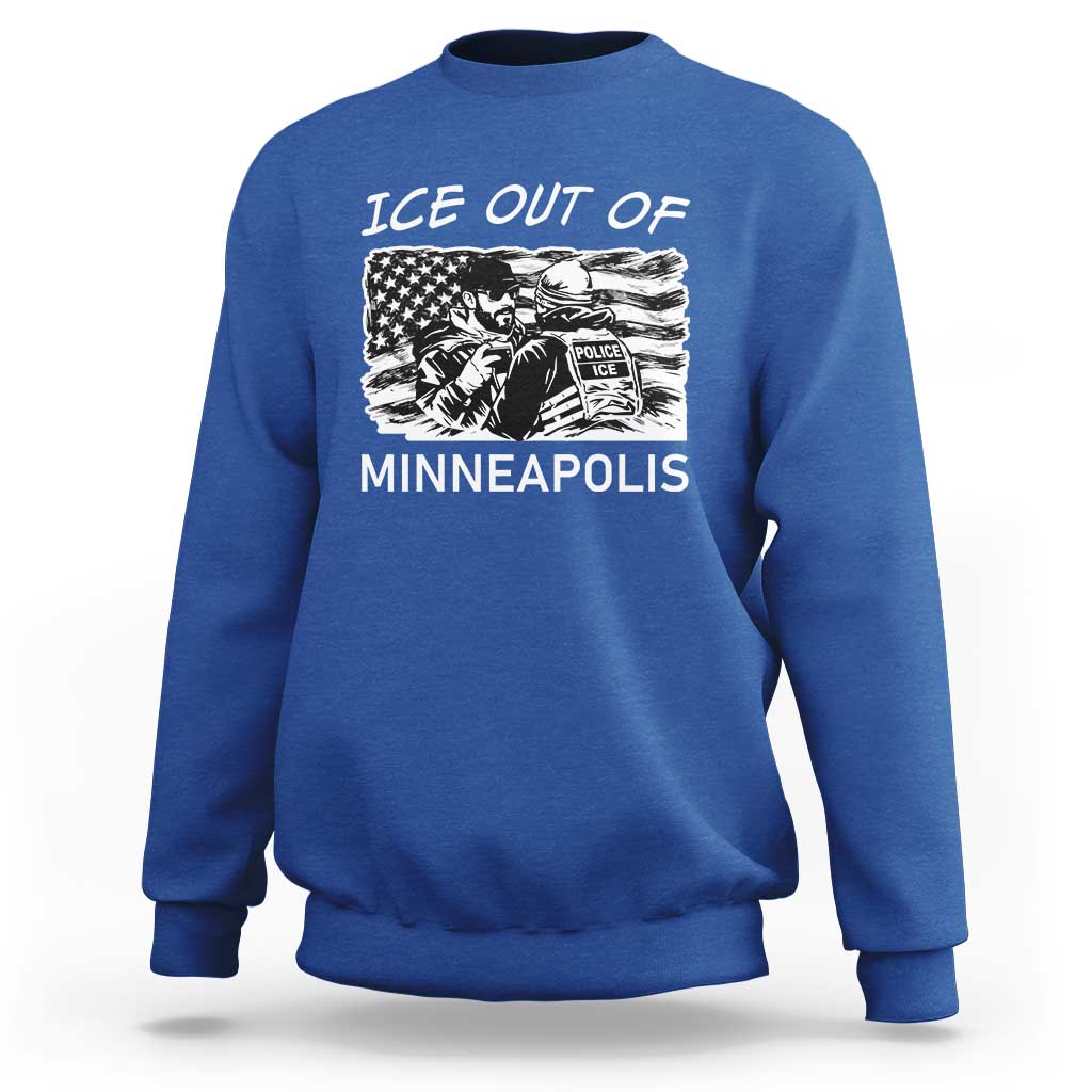Ice Out Of Minneapolis Sweatshirt Minnesota Protest Support Gift
