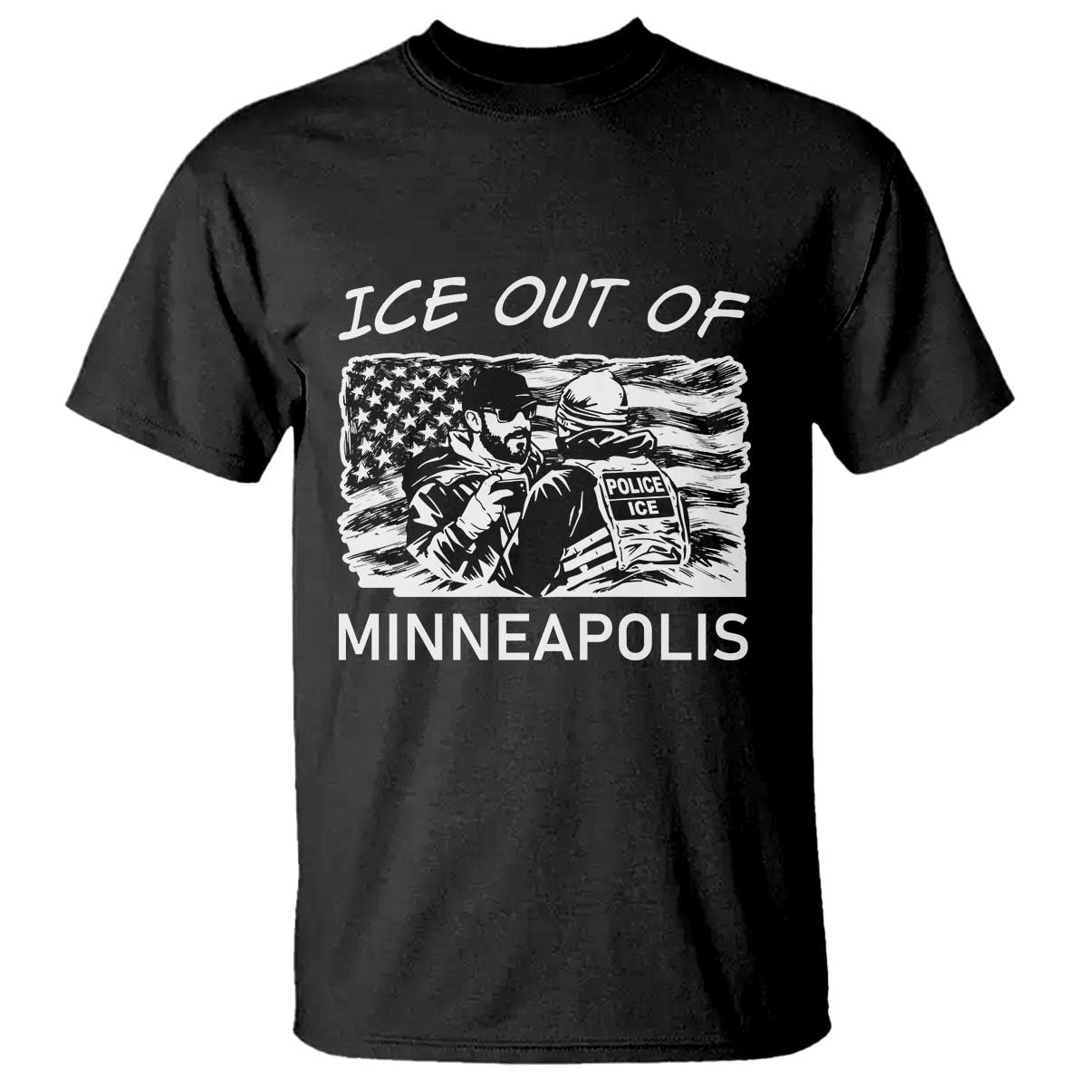 Ice Out Of Minneapolis T Shirt Minnesota Protest Support Gift