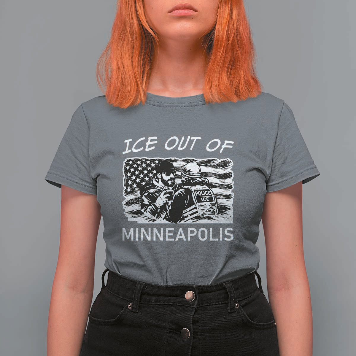 Ice Out Of Minneapolis T Shirt For Women Minnesota Protest Support Gift
