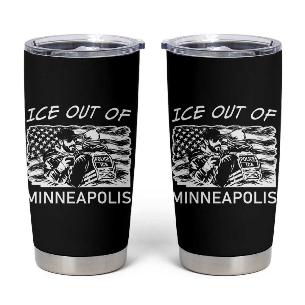 Ice Out Of Minneapolis Tumbler Cup Minnesota Protest Support Gift