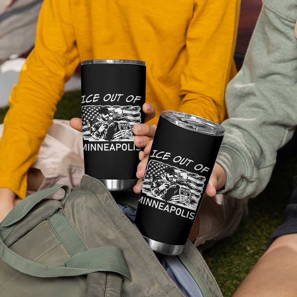 Ice Out Of Minneapolis Tumbler Cup Minnesota Protest Support Gift