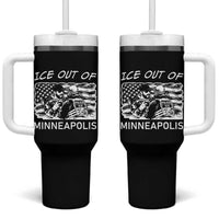 Ice Out Of Minneapolis Tumbler With Handle Minnesota Protest Support Gift