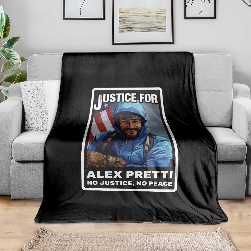 Justice For Alex Pretti Throw Blanket Minneapolis USA Support Gift