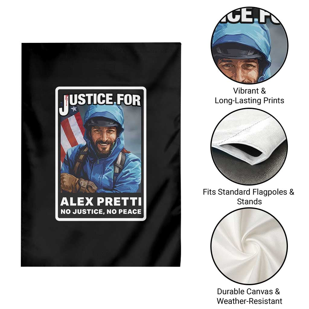 Justice For Alex Pretti Garden Flag Minneapolis USA Support Gift