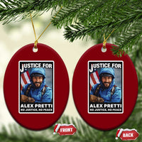 Justice For Alex Pretti Ceramic Ornament Minneapolis USA Support Gift
