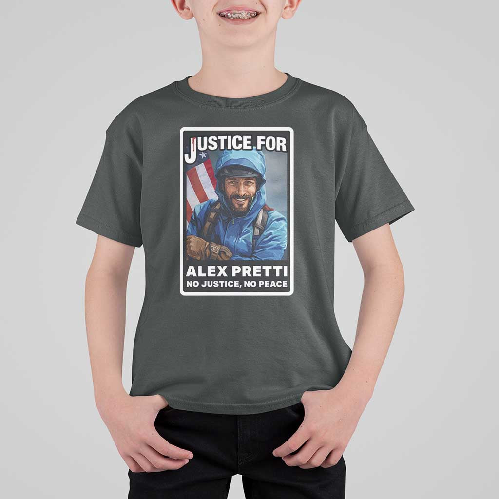 Justice For Alex Pretti T Shirt For Kid Minneapolis USA Support Gift