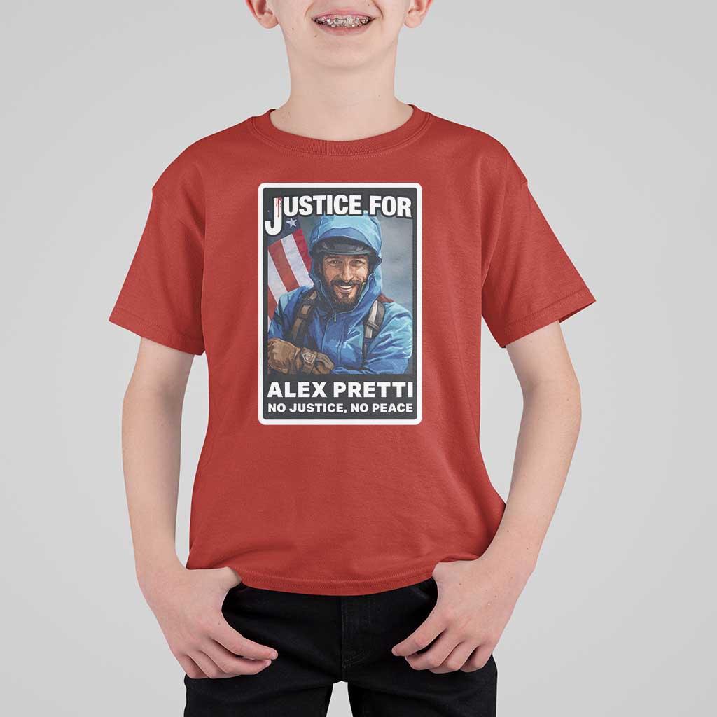 Justice For Alex Pretti T Shirt For Kid Minneapolis USA Support Gift