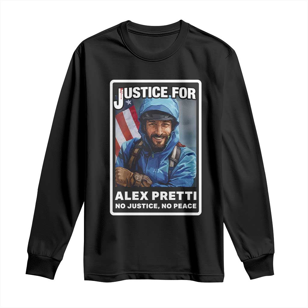 Justice For Alex Pretti Long Sleeve Shirt Minneapolis USA Support Gift
