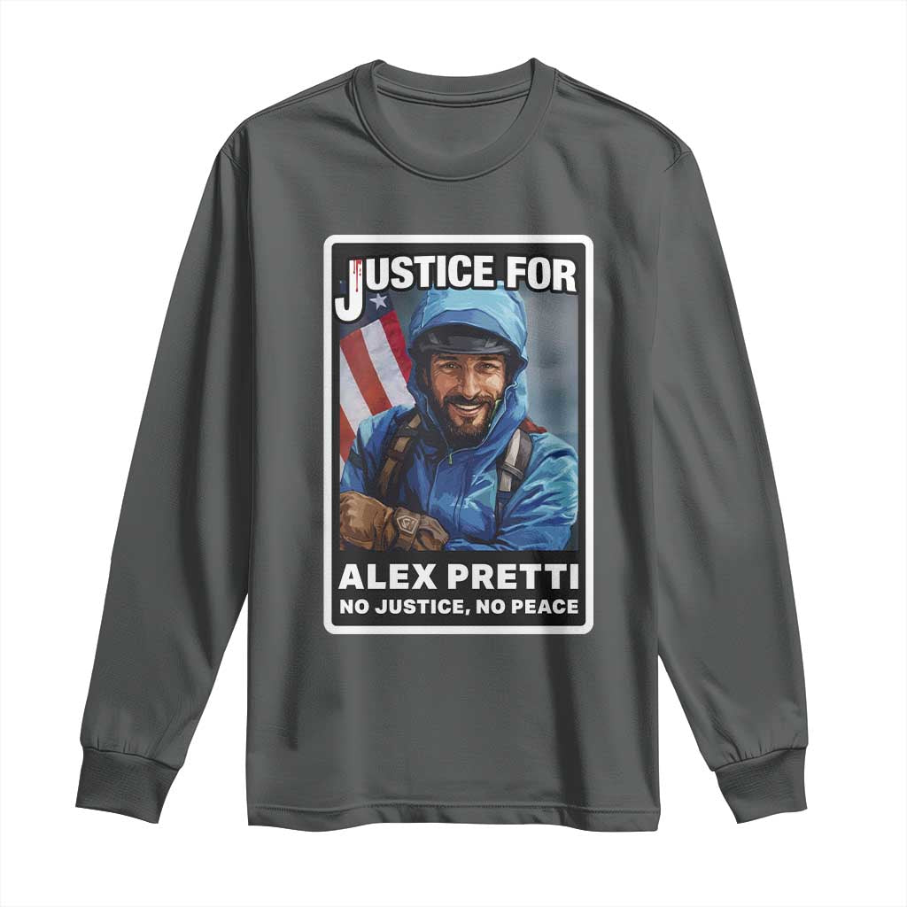 Justice For Alex Pretti Long Sleeve Shirt Minneapolis USA Support Gift