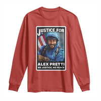 Justice For Alex Pretti Long Sleeve Shirt Minneapolis USA Support Gift