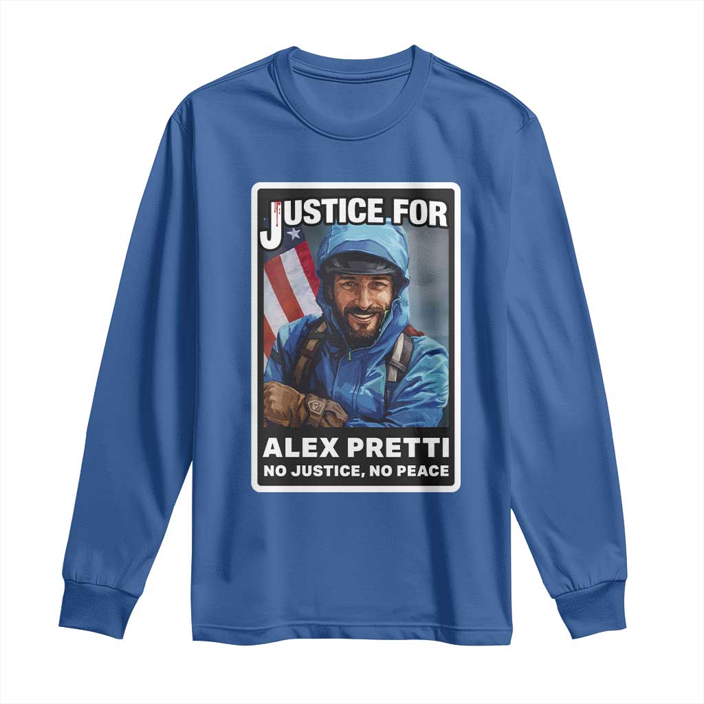 Justice For Alex Pretti Long Sleeve Shirt Minneapolis USA Support Gift