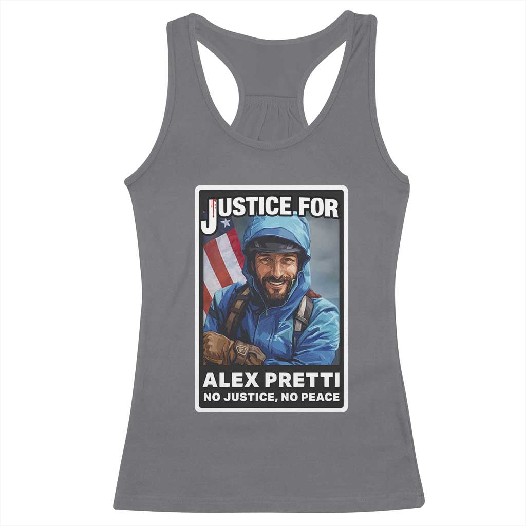 Justice For Alex Pretti Racerback Tank Top Minneapolis USA Support Gift