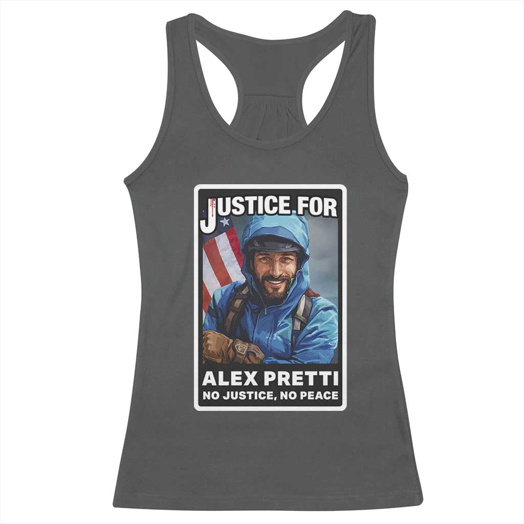 Justice For Alex Pretti Racerback Tank Top Minneapolis USA Support Gift