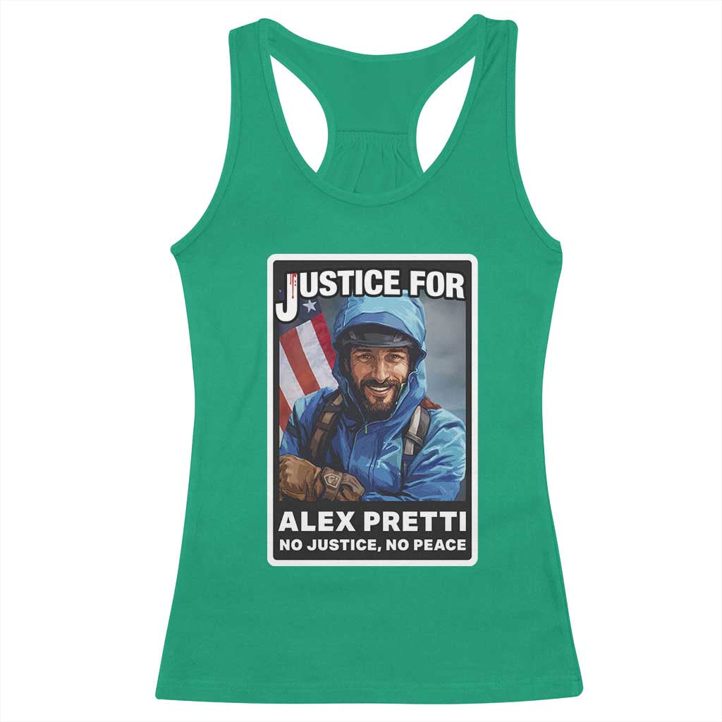 Justice For Alex Pretti Racerback Tank Top Minneapolis USA Support Gift