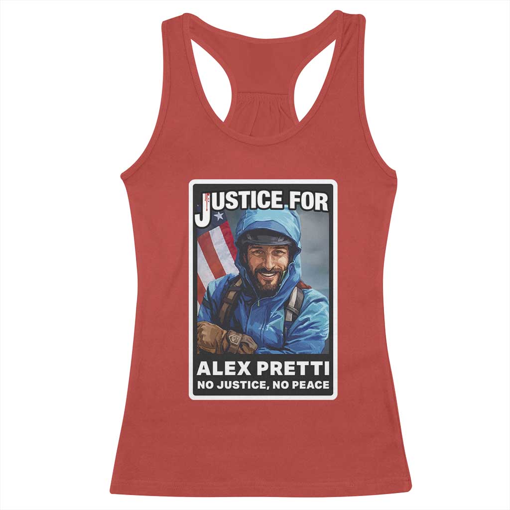 Justice For Alex Pretti Racerback Tank Top Minneapolis USA Support Gift