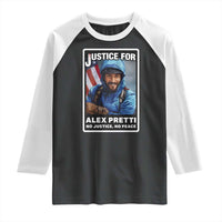 Justice For Alex Pretti Raglan Shirt Minneapolis USA Support Gift