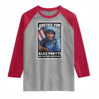 Justice For Alex Pretti Raglan Shirt Minneapolis USA Support Gift