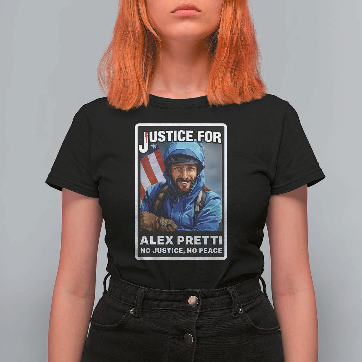 Justice For Alex Pretti T Shirt For Women Minneapolis USA Support Gift