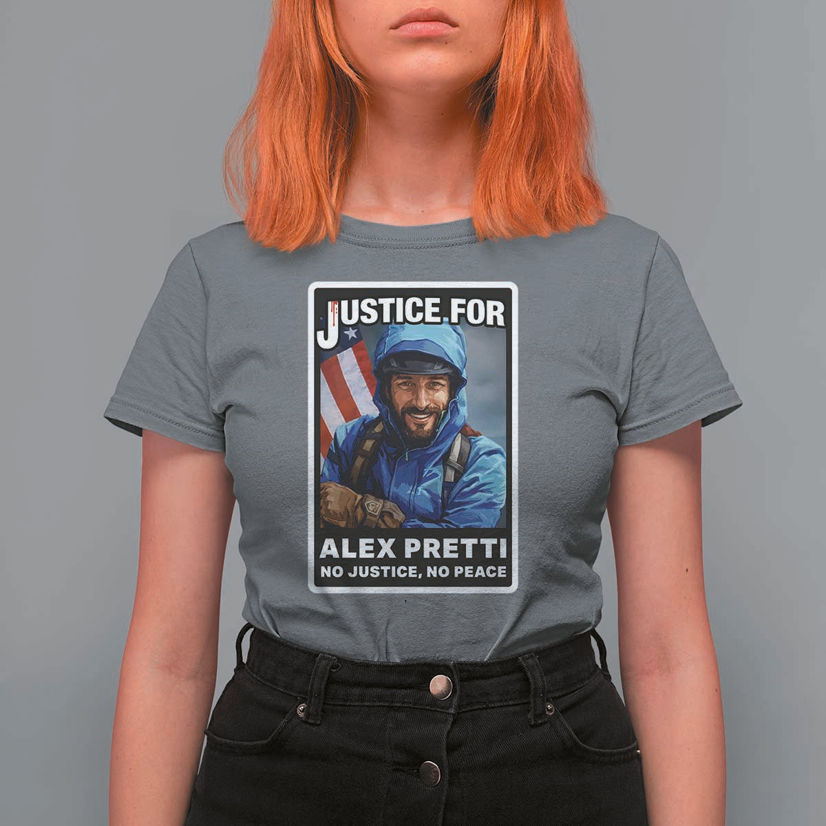 Justice For Alex Pretti T Shirt For Women Minneapolis USA Support Gift