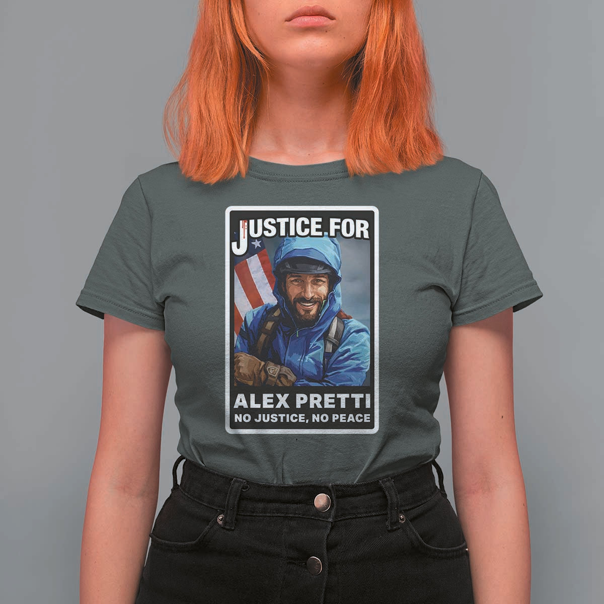 Justice For Alex Pretti T Shirt For Women Minneapolis USA Support Gift