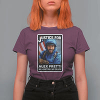Justice For Alex Pretti T Shirt For Women Minneapolis USA Support Gift