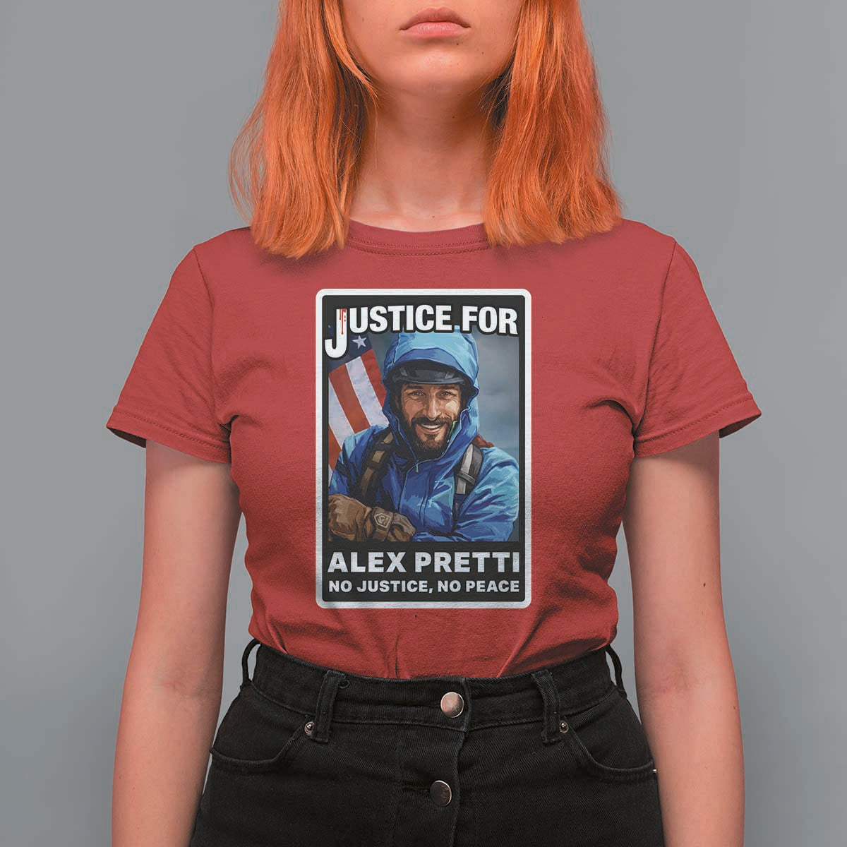 Justice For Alex Pretti T Shirt For Women Minneapolis USA Support Gift