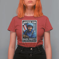 Justice For Alex Pretti T Shirt For Women Minneapolis USA Support Gift