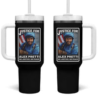 Justice For Alex Pretti Tumbler With Handle Minneapolis USA Support Gift
