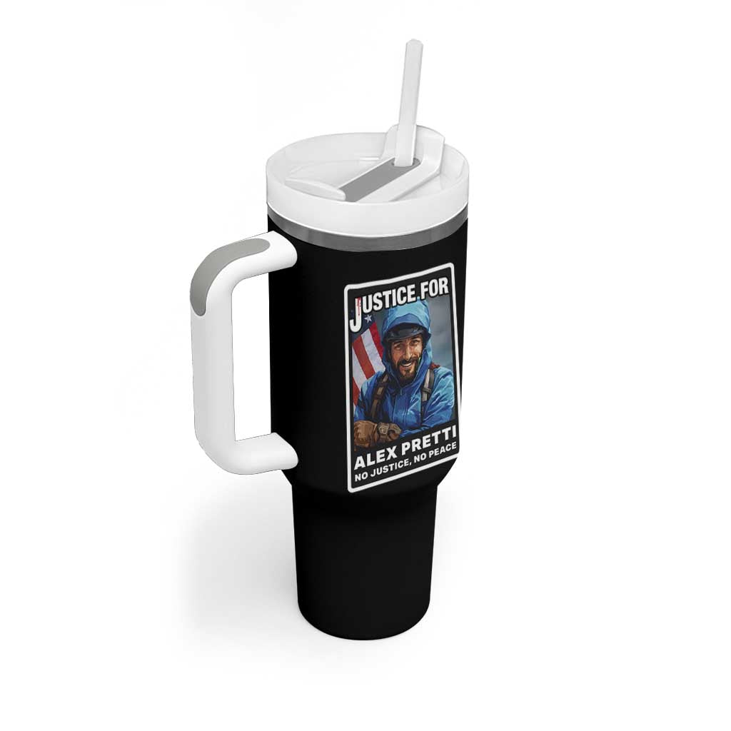 Justice For Alex Pretti Tumbler With Handle Minneapolis USA Support Gift