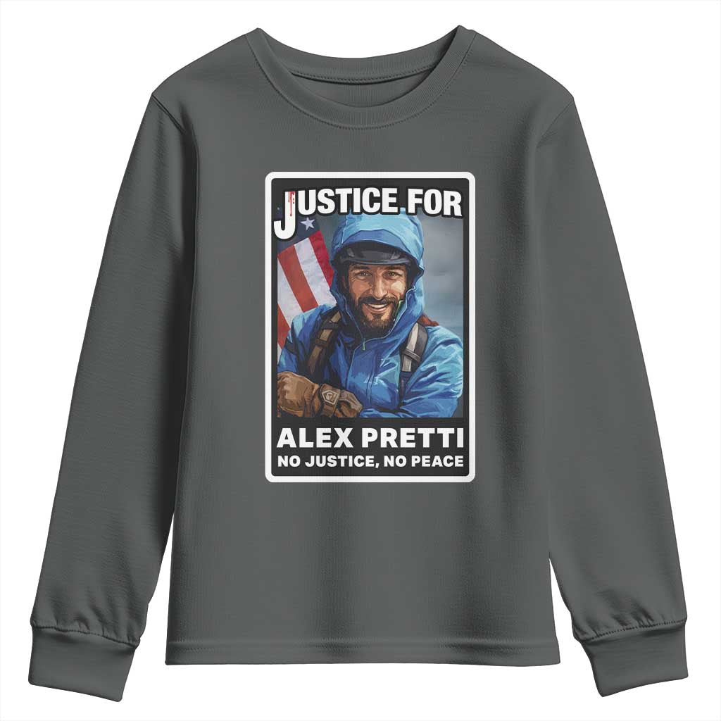 Justice For Alex Pretti Youth Sweatshirt Minneapolis USA Support Gift