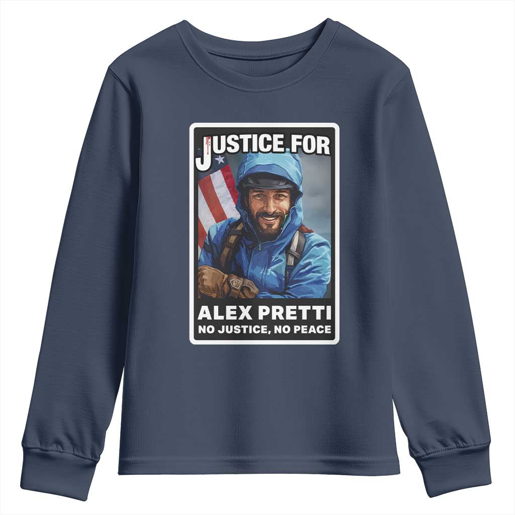 Justice For Alex Pretti Youth Sweatshirt Minneapolis USA Support Gift
